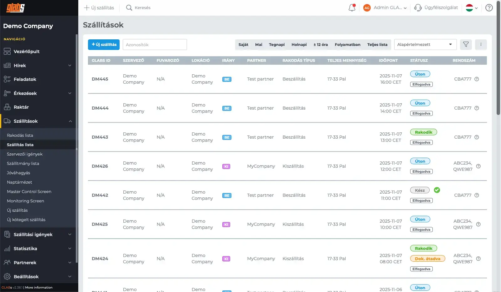 DOCK-management-list